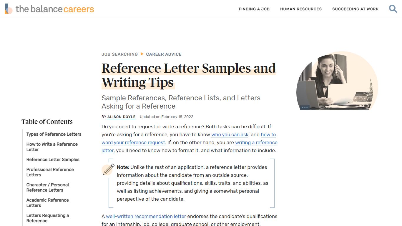 Samples of Reference and Recommendation Letters - The Balance Careers